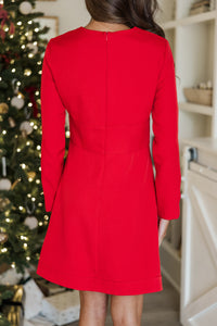 Season Of Giving Red Bow Dress