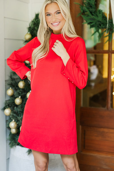 It Goes On Red Shift Dress – Shop the Mint