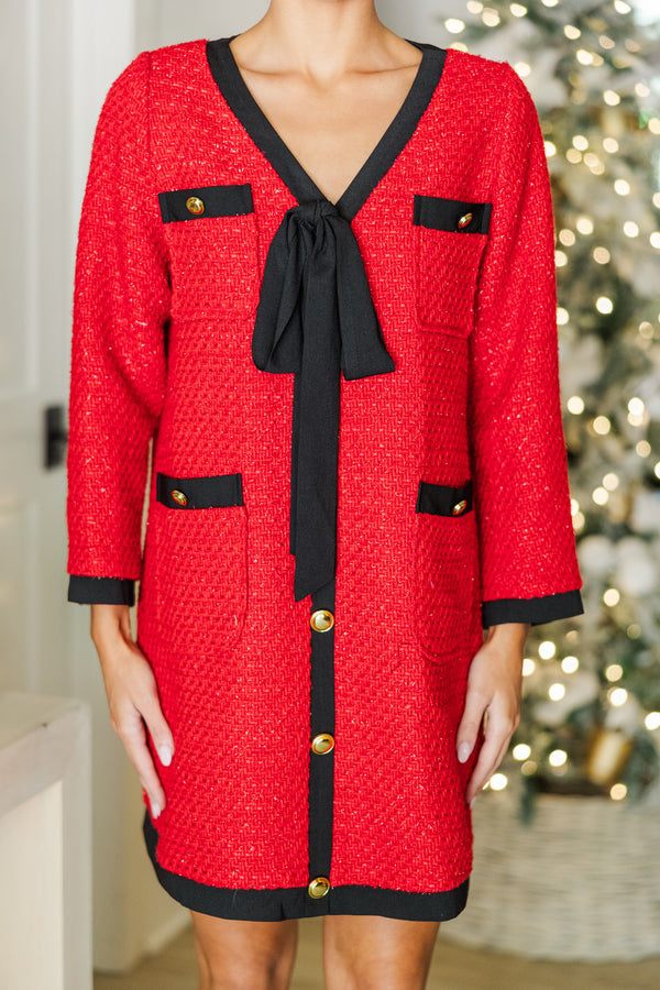 League Of Your Own Red Tweed Shift Dress Shop the Mint League Of Your Own Red Tweed Shift Dress Shop the Mint