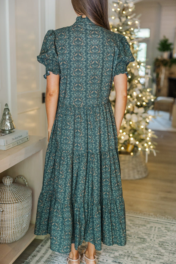 Ready For It All Olive Green Leaf Printed Midi Dress Shop the Mint Ready For It All Olive Green Leaf Printed Midi Dress Shop the Mint