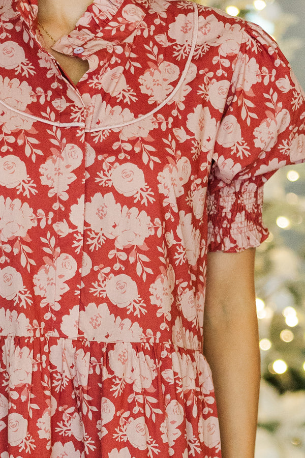 Ready For It All Red Floral Midi Dress Shop the Mint Ready For It All Red Floral Midi Dress Shop the Mint