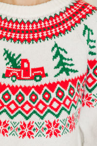 Holiday Dreaming Cream White Novelty Sweater