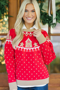 Holiday Dreaming Red Novelty Sweater