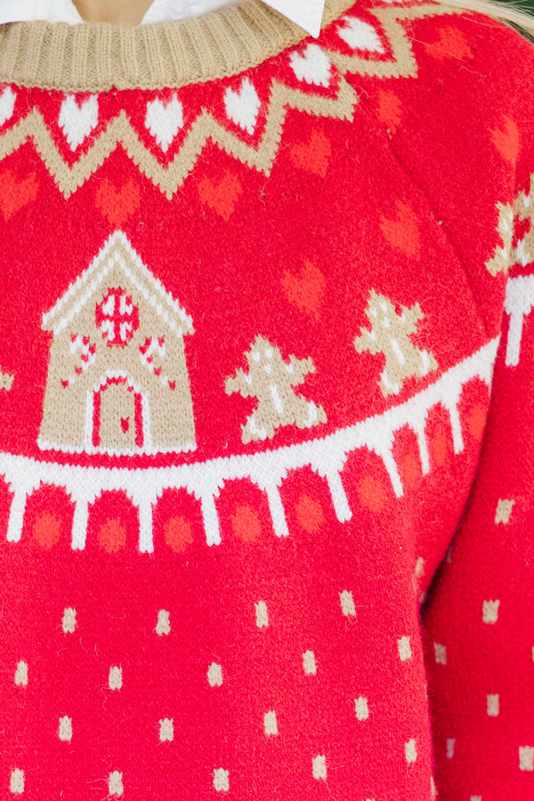 Holiday Dreaming Red Novelty Sweater