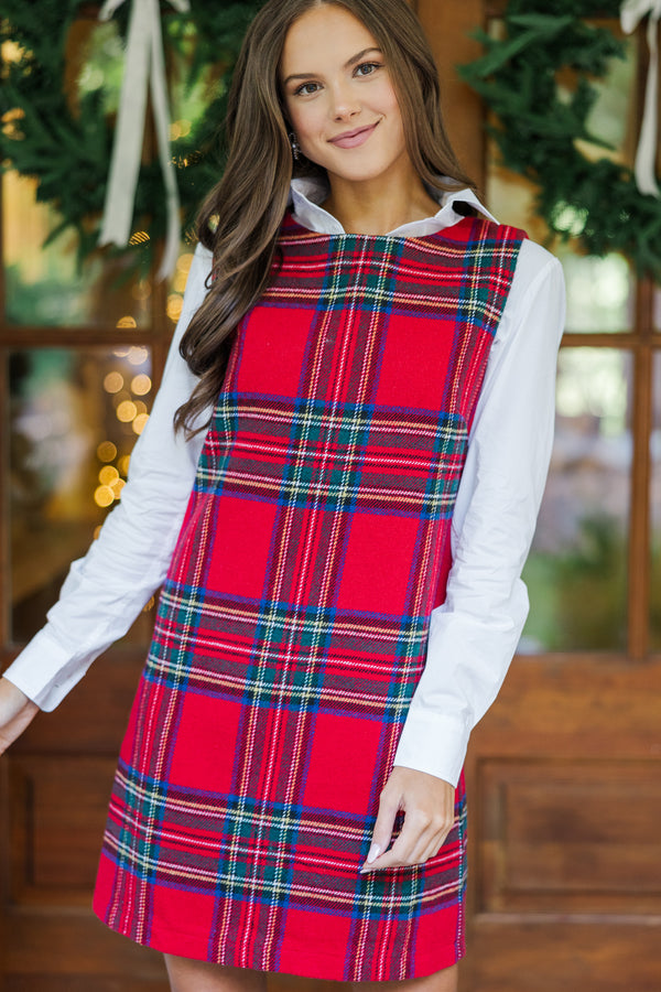 Remember You Well Red Plaid Dress, Large - The Mint Julep Boutique | Women's Boutique Clothing Remember You Well Red Plaid Dress, Large - The Mint Julep Boutique | Women's Boutique Clothing