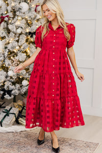 So Worth It Organza Button Down Midi Dress