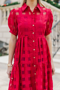 So Worth It Organza Button Down Midi Dress