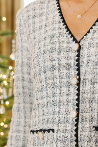 Try It All Black Tweed Dress