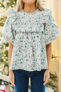 Feeling Close To You Cream Toile Blouse