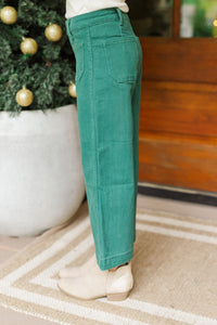 Girls: The Jenny Emerald Green Straight Leg Jeans