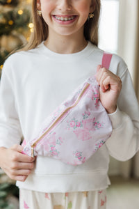 Girls: The Harper Pink Floral Fanny Pack