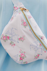 The Harper Blue Floral Fanny Pack