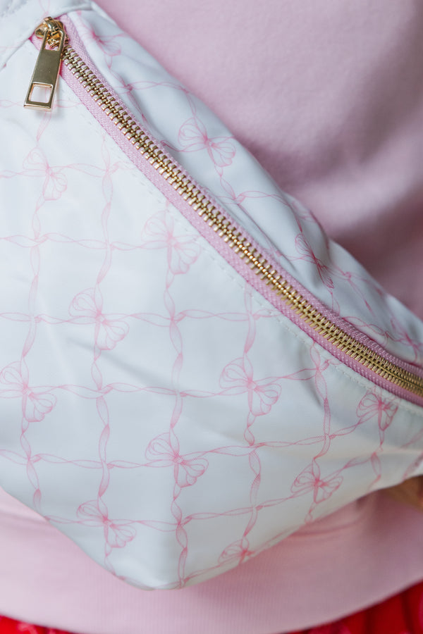 Girls: The Harper Pink Bow Fanny Pack