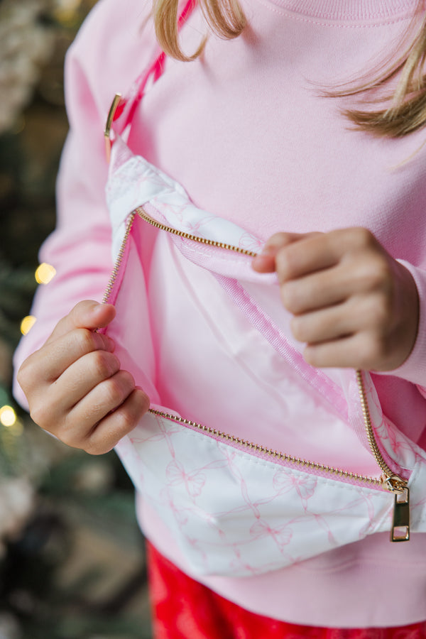 Girls: The Harper Pink Bow Fanny Pack