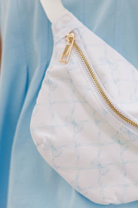 The Harper Blue Bow Fanny Pack