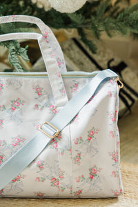 Girls: The Harper Blue Floral Duffle Bag