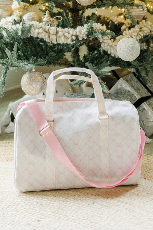 Girls: The Harper Pink Bow Duffle Bag