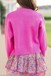 Girls: Perfectly You Pink Sweater