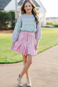 Girls: Look At You Gray Multicolor Sweater