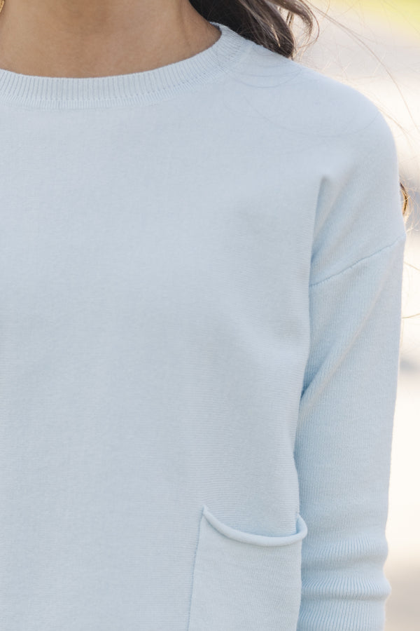 Girls: The Daphne Light Blue Sweater