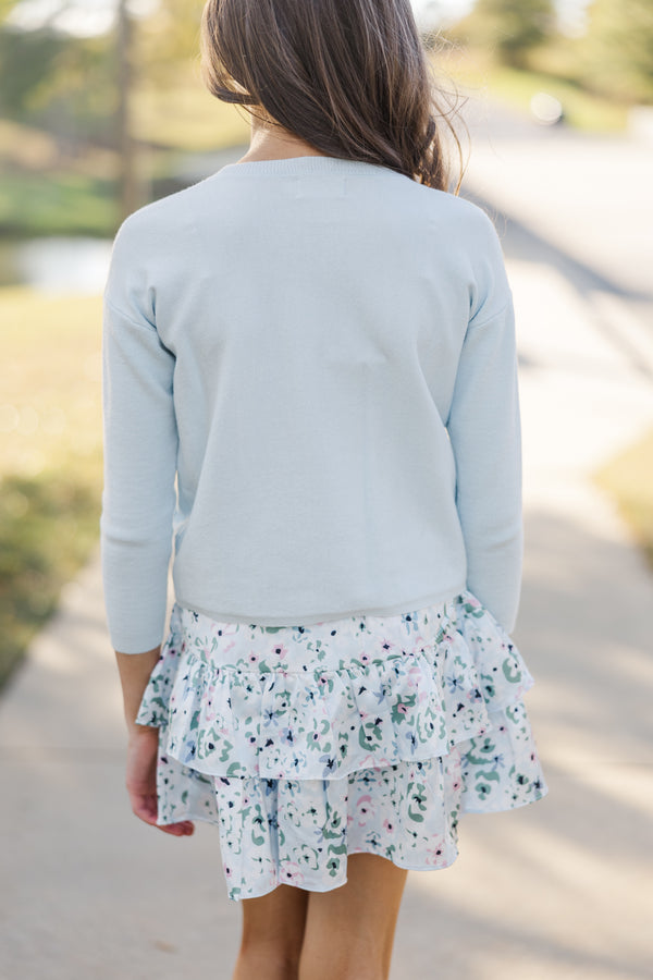 Girls: The Daphne Light Blue Sweater