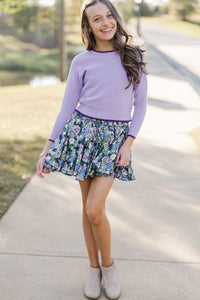 Girls: The Isla Lavender Purple Sweater