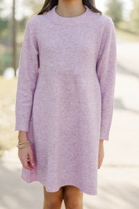 Girls: Make It Count Pink Sweater Dress