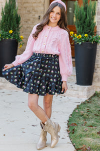 Girls: The Alex Blush Pink Cardigan