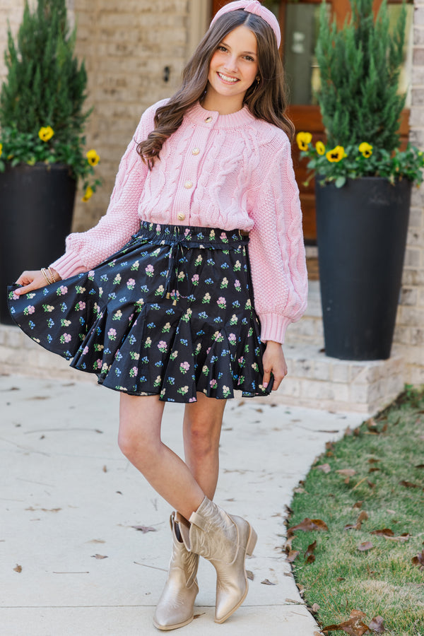 Girls: The Alex Blush Pink Cardigan