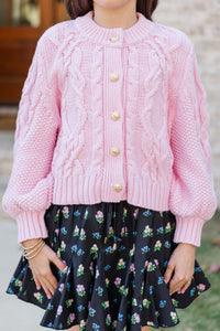 Girls: The Alex Blush Pink Cardigan