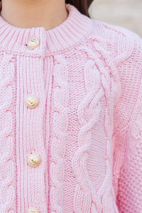 Girls: The Alex Blush Pink Cardigan