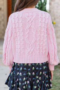 Girls: The Alex Blush Pink Cardigan