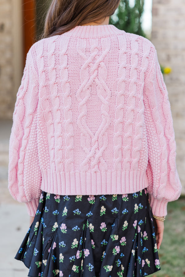Girls: The Alex Blush Pink Cardigan