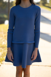 Girls: The Jordan Blue Sweater Dress