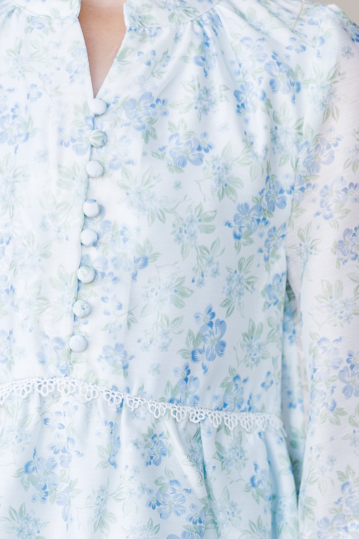 Girls: The Blakely Light Blue Ditsy Floral Dress – Shop the Mint