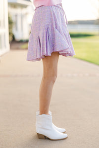 Girls: Look Your Way Lavender Bow Ruffled Skort