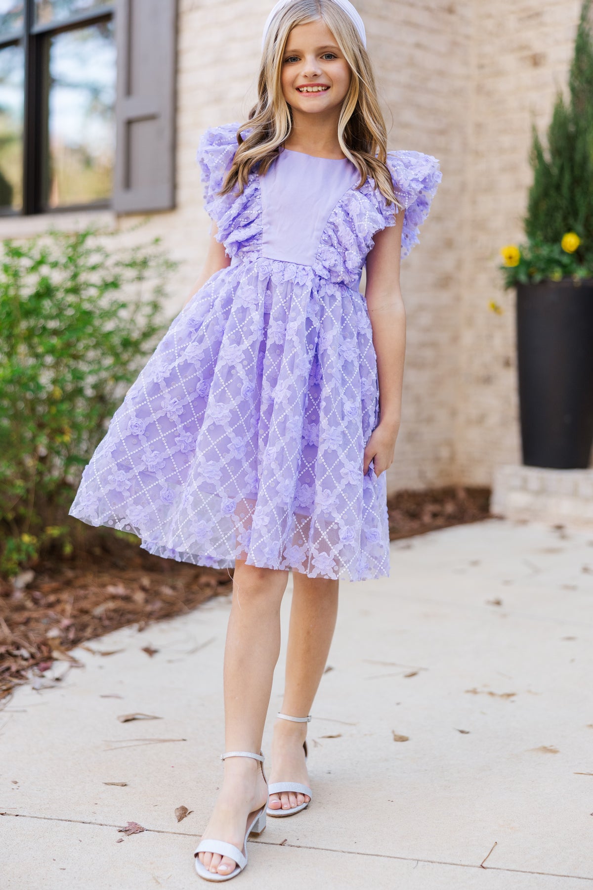 purple dress for 11 year girl Girls: The Lauren Lavender Purple Tulle Dress – Shop the Mint