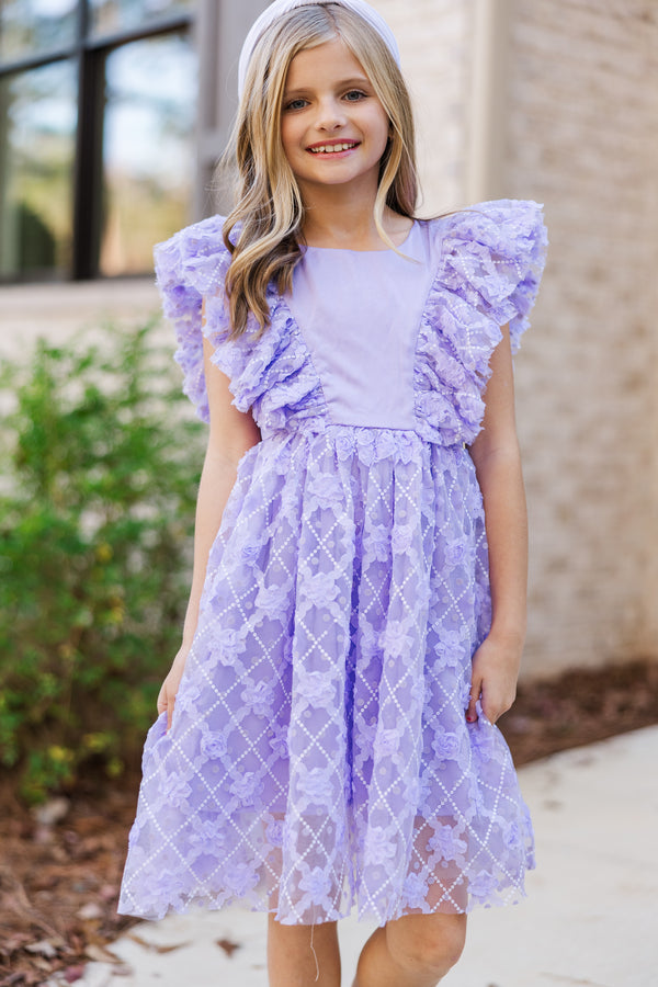 Girls: The Lauren Lavender Purple Tulle Dress