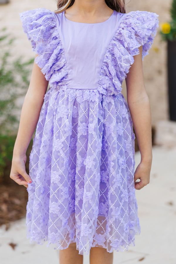 Girls: The Lauren Lavender Purple Tulle Dress