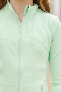 Girls: On Your Terms Mint Green Jacket