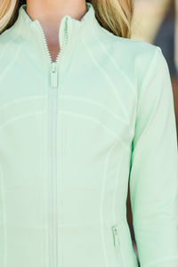 Girls: On Your Terms Mint Green Jacket