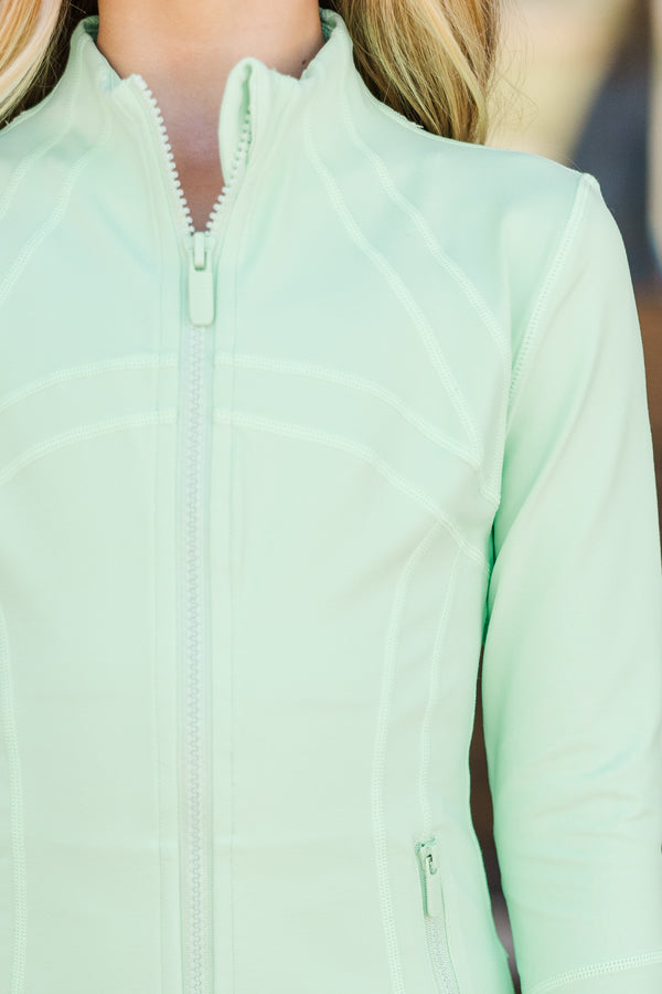 Girls: On Your Terms Mint Green Jacket