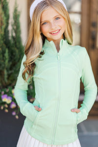Girls: On Your Terms Mint Green Jacket