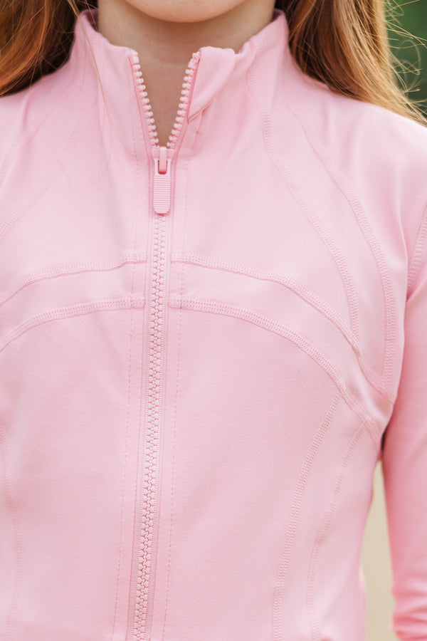 Girls: On Your Terms Blush Pink Jacket