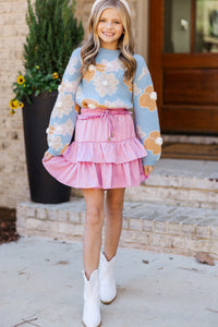 Girls: Take The Leap Blush Pink Skort