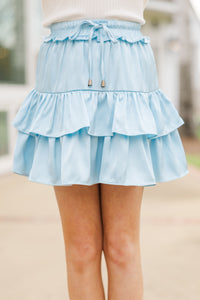 Girls: Take The Leap Light Blue Skort