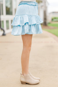 Girls: Take The Leap Light Blue Skort