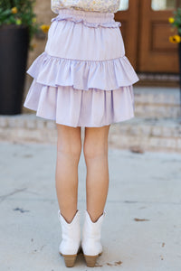 Girls: Take The Leap Light Lavender Purple Skort