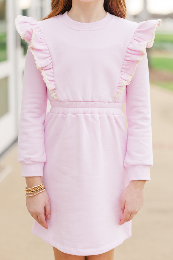 Girls: The Jen Pink Sweatshirt Dress