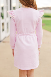 Girls: The Jen Pink Sweatshirt Dress